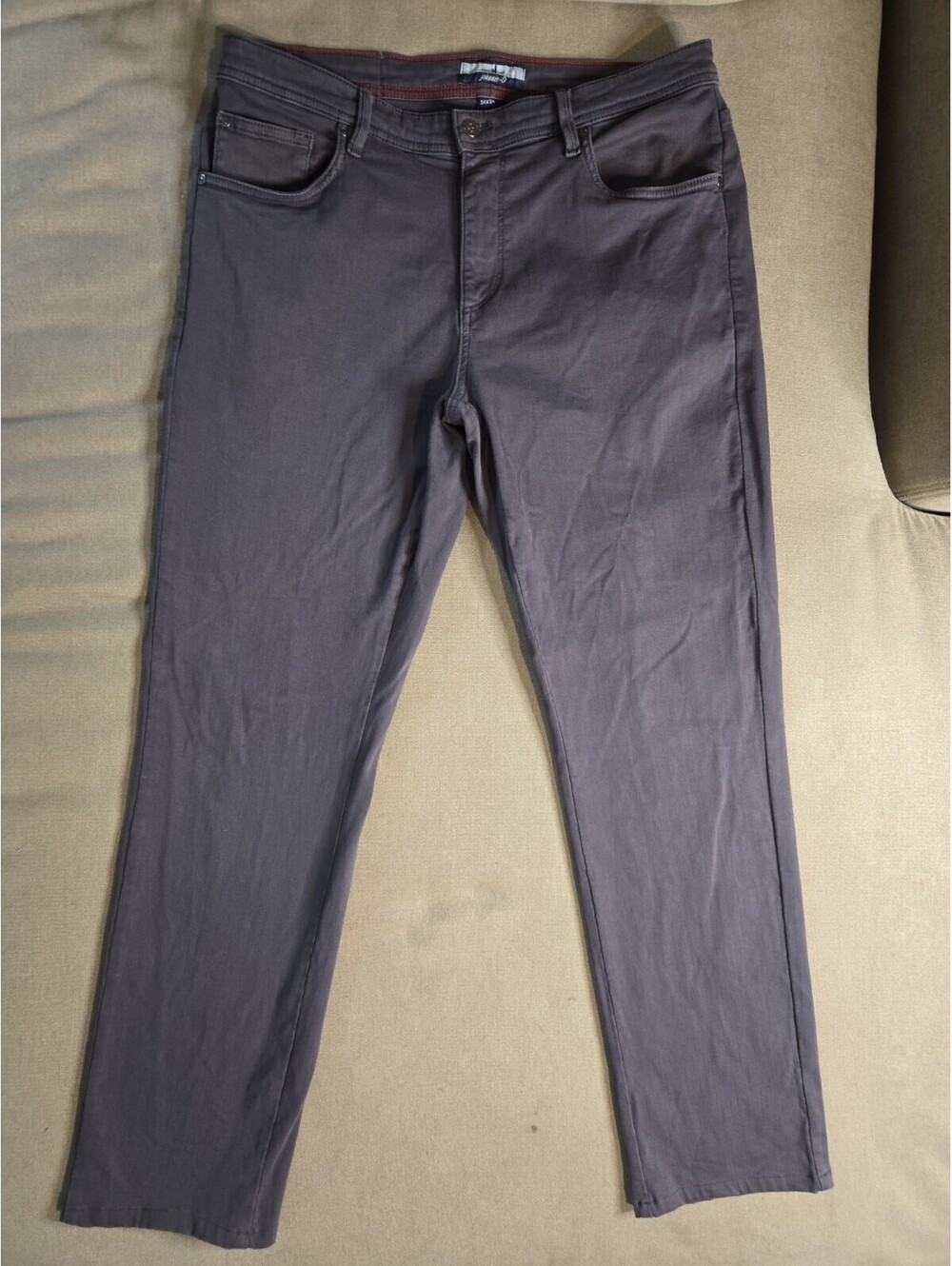 Johnnie-O 5-Pocket Performance Pants Men 34x34 Charcoal Grey Stretch Modal Blend